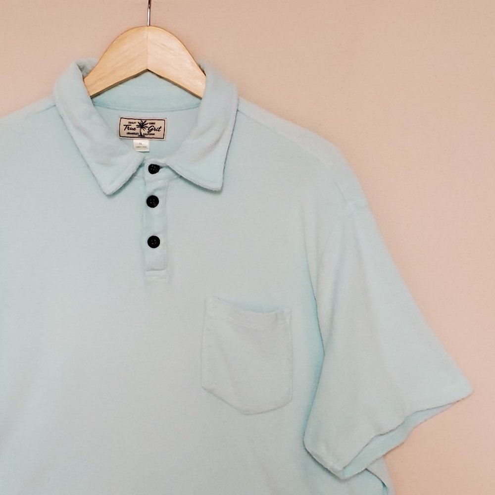 True Grit Terry Short Sleeve Polo XL